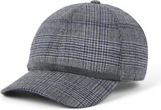 Brunello Cucinelli Prince of Wales baseball cap in Grey at Nordstrom, Size Medium