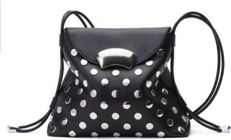 3.1 Phillip Lim ID Petite Soft stud-embellished shoulder bag - women - Cotton/Lamb Skin - One Size - Black