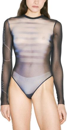 Jean Paul Gaultier Le Male Long Sleeved Mesh Bodysuit