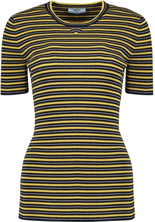 Prada Mujer, Camisetas, Amarillo, Talla: M
