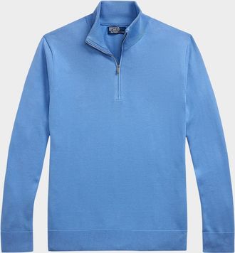 Polo Ralph Lauren Men & apos;s Cotton Quarter-Zip Sweater