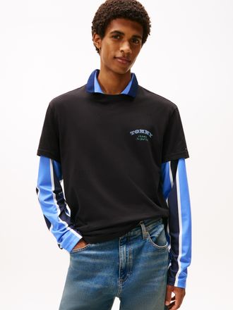 Tommy Jeans T-Shirt TOMMY JEANS TJM REG DOLLAR STACK, Herren, Gr. XXL, schwarz, Single Jersey, Obermaterial: 100% Baumwolle, regular fit, Rundhals, Shirts T-Shirt