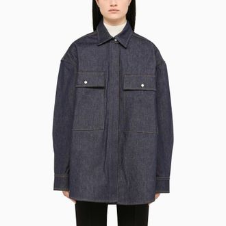 Amiri Giacca camicia in jeans blu