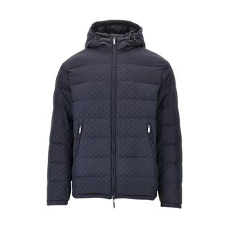 Emporio Armani Piumino Corto con Cappuccio - - Jackets - Uomo - Blu - XL