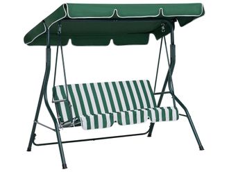 Beliani Columpio metal verde