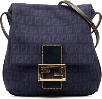 Fendi Pre-owned Fendi Zucchino Canvas Crossbody Ladies F7VYZP5RBLSEAZM3