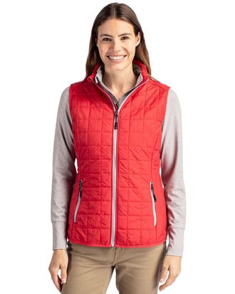 Cutter & Buck Rainier PrimaLoft Womens Eco Insulated Full Zip Puffer Vest