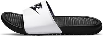 Nike Mens Benassi JDI Slides in White | 343880-100