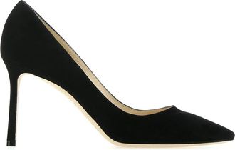 Jimmy Choo London Romy 85 Black Suede Pointed Pumps