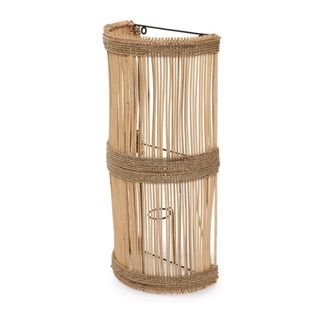 Bazar Bizar Aplique de rat&aacute;n en marr&oacute;n 25x15x50cm