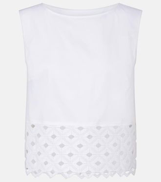 Max Mara Maggio cotton-blend top