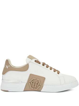 Philipp Plein Sneakers Phantom Kick$ con placca logo - Bianco