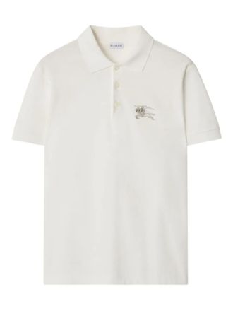 Burberry Katoenen poloshirt - Wit