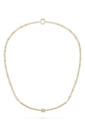 Spinelli Kilcollin Gravity Arc Diamond Necklace in Yellow Gold at Nordstrom
