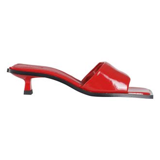 Alohas Heeled Mules, female, Red, Size: 10 US Mule Kia