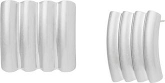 AllSaints Multi Tube Stud Earrings in Warm Silver at Nordstrom