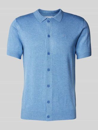 Lindbergh Lindbergh Slim Fit Freizeithemd mit Logo-Stitching Modell Ecovero in Hellblau, Gr&ouml;&szlig;e XL