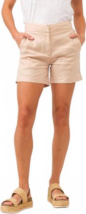Dear John Denim Tonya High Rise Trouser Short In Beige