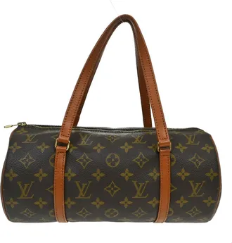 Louis Vuitton Papillon Monogram Brown Canvas Handbag (Pre-Owned)