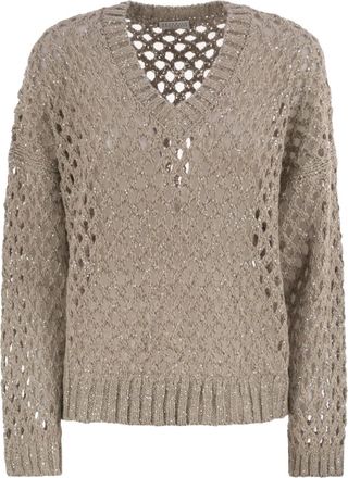 Brunello Cucinelli Maglione con paillettes - Toni neutri