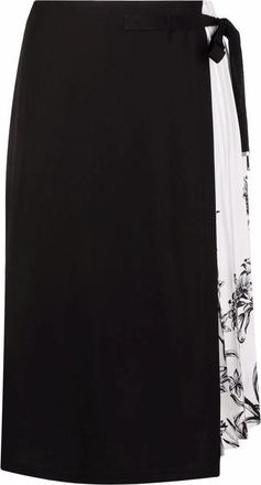 Ferragamo Pleated Silk Skirt
