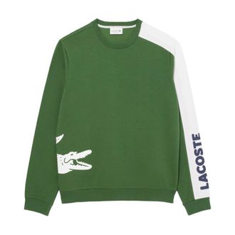 Lacoste Heren, Sweatshirts & Hoodies, Groen, Maat: S Katoen
