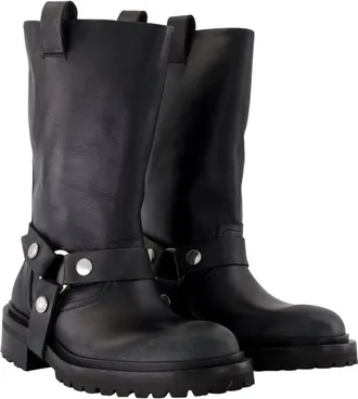 Golden Goose Womens Kurt Boots Black Cowhide
