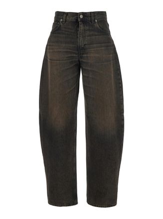 Haikure Brown Relaxed High Rise Jeans