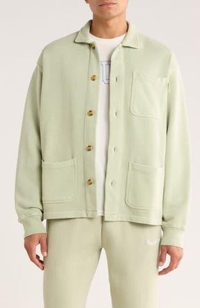 Museum of Peace and Quiet Wordmark Terry Chore Coat in Sage at Nordstrom Rack, Size Small