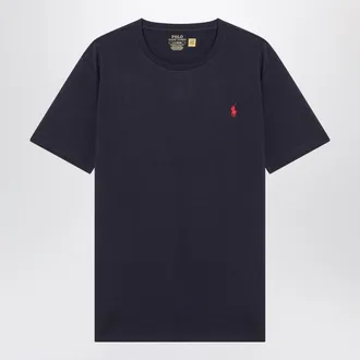 Polo Ralph Lauren T Shirt Blue In Cotton Custom Slim Fit