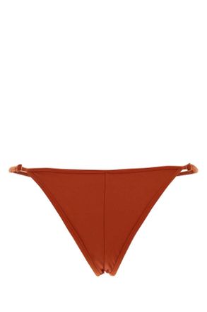 Reina Olga Womens Coral Stretch Nylon Splash Bikini Bottom Redcoral Costumi Da Bagno Swimwear
