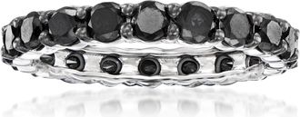 Ross-Simons Black Diamond Eternity Band in 14kt White Gold