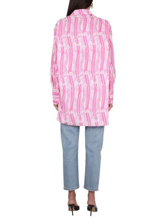 Patou Cotton Shirt Dress - Pink