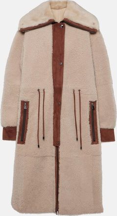 Bogner Gritt suede-trimmed shearling coat