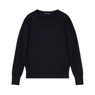 A|X Armani Exchange Pullover met ronde hals - Dames - Ronde hals truien - Zwart - S - Katoen - Truien & Vesten