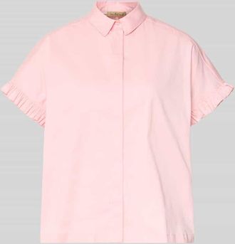 Smith & Soul Regular Fit Bluse mit verdeckter Knopfleiste in Rosa Melange, Gr&ouml;&szlig;e XXL