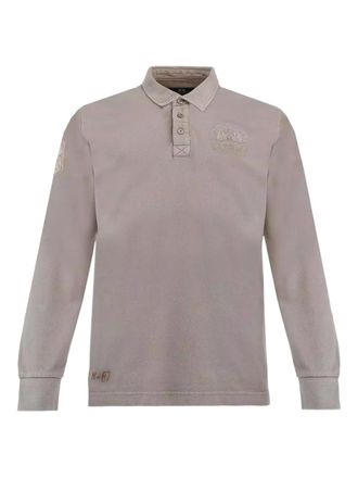 La Martina Byron buttoned long-sleeve polo shirt - Grey