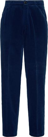 Brunello Cucinelli Corduroy leisure fit trousers in Blue at Nordstrom, Size 52 It