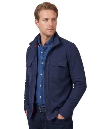 N-Z-A- NEW ZEALAND AUCKLAND NZA overshirt donkerblauw katoen