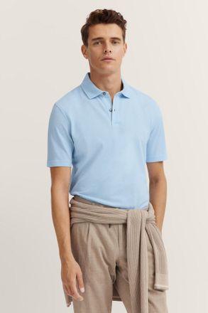 Bugatti Herren Polo katoen/linnenmix