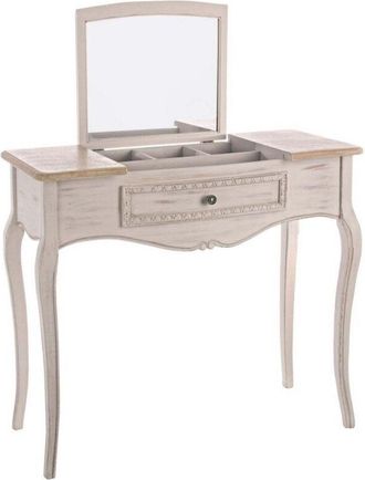 Decorspace Decor Space - Consolle Clarisse struttura in legno paulownia con piano impiallacciato per interni -1 cassetto