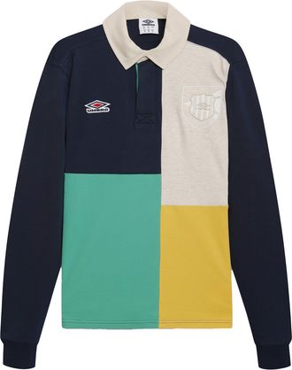 Umbro Mens Panel Rugby Jersey (Dark Navy/Multicoloured) Cotton - Size X-Small