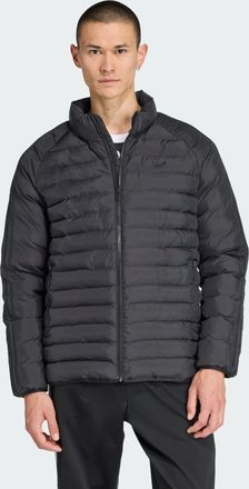 adidas Originals Mens Padded Collar Jacket - Black Recycled Material - Size X-Small