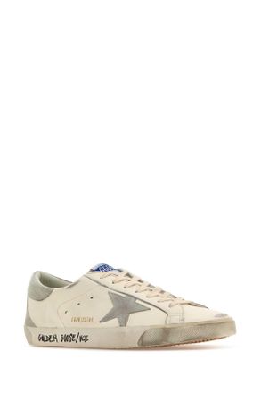 Golden Goose Leather & Suede Low-Top Sneaker - White