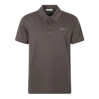 Givenchy Polo van katoen met gros-grain detail - Heren - Tops - Bruin - Maat: XL Katoen