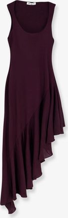 Alaia Vestito lungo asimmetrico in viscosa - ALAIA - gender_Woman