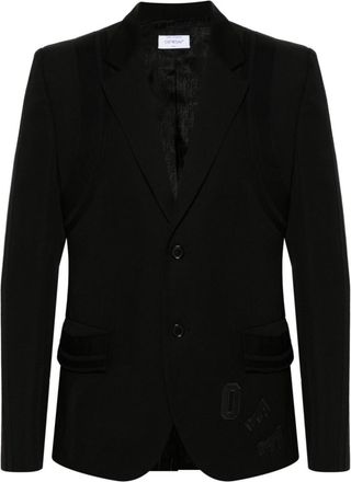 Off-white Black Single Breasted Blazer
