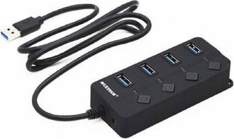 Trade Shop Trade Shop - Hub 4 Porte Usb 3.0 Adattatore Di Alimentazione Per Laptop Desktop Hub3-04