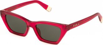Furla Womens SFU777V-530768 SFU777V 53 530768 Sunglasses - Dark Red - One Size