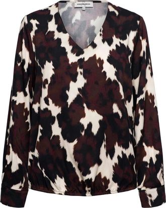 &Co Woman Anemoon Top - Dames - Blouses - Veelkleurig - M - Overhemden